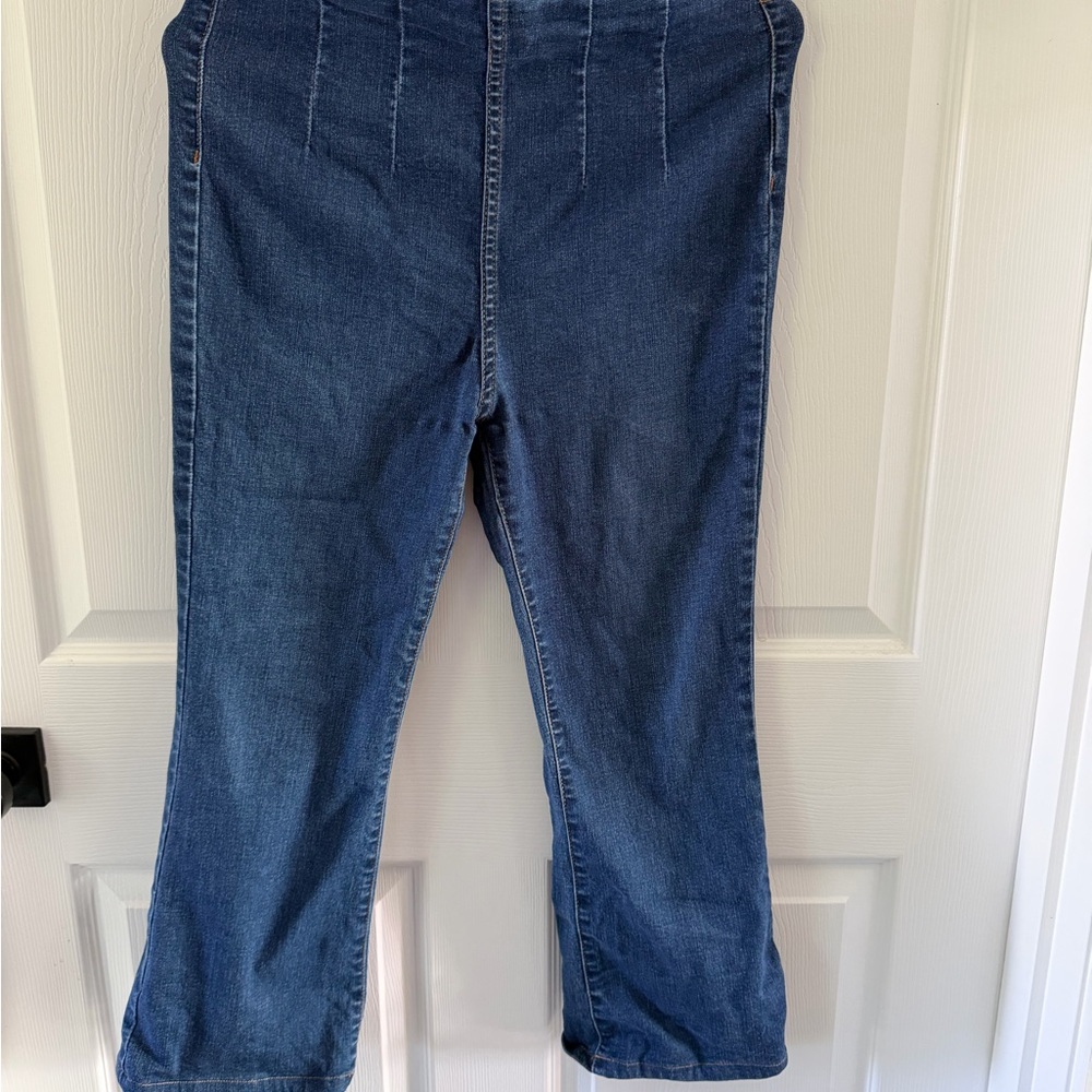 Free People Indigo Wide Leg Jeans